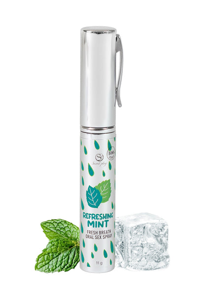 Spray para sexo oral y aliento fresco con menta