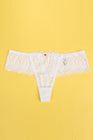 String dentelle dos lacé Blanc - Litolu Lingerie - Eveil Secret
