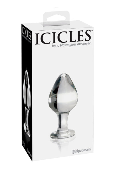 Plug anal de cristal Icicles n.º 25