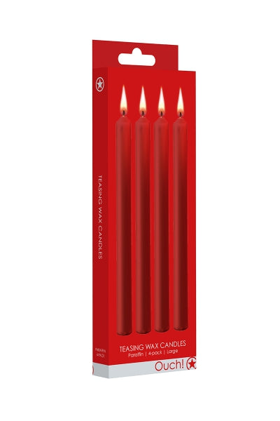 4 bougies SM rouges Large - Ouch!