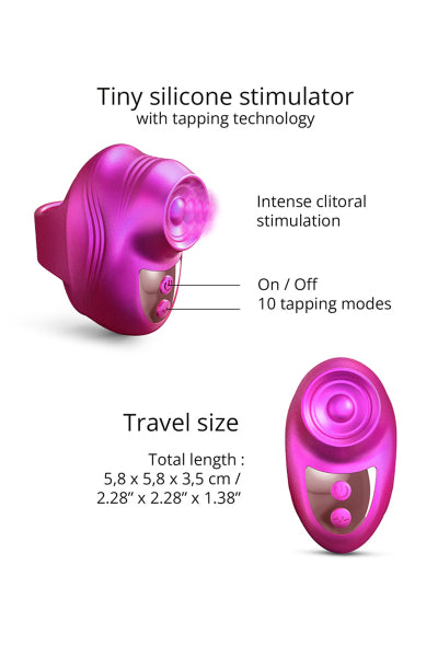 Stimulateur clitoridien Kisscool fuchsia - Love to Love - Eveil Secret
