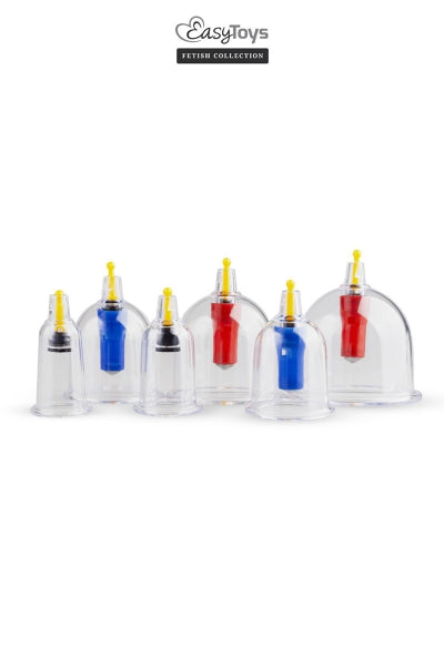 Coffret 6 ventouses Cupping Set - EasyToys Fetish Collection - Eveil Secret