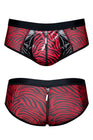 Shorty à zip en tulle zébré - Regnes - Eveil Secret