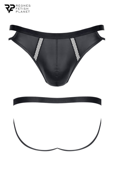 Suspensorio negro efecto wetlook - Regnes