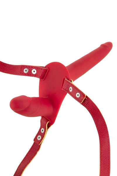 Double gode ceinture rouge - Fetish Tentation - Eveil Secret