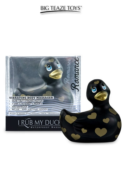 Minipato vibrador Romance negro y oro