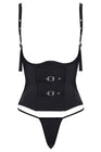 Ensemble corset seins nus noir - Cottelli PARTY