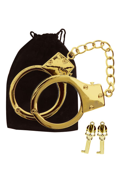 Menottes BDSM plaquées or - Taboom - Eveil Secret