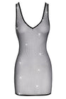 Mini robe maille et strass - Cottelli PARTY
