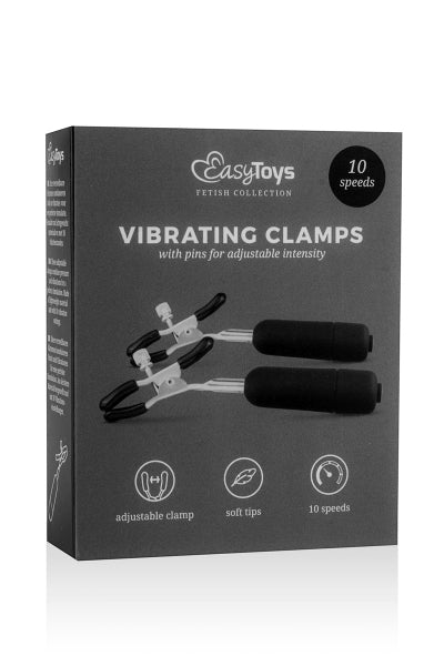 Pinces à tétons vibrantes  - Easytoys Fetish Collection - Eveil Secret