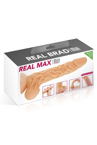 Gode ultra-réaliste 24 cm - Real max - Eveil Secret