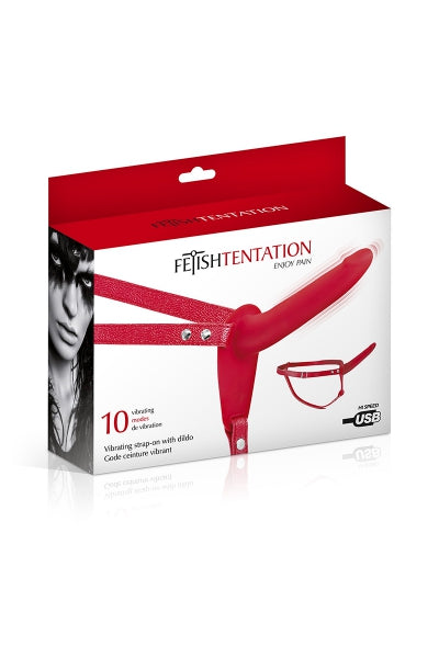 Cinturón Godet rojo vibrante Fetish Tentation