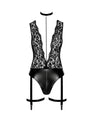 Body jarretelles Libido F297 wetlook et dentelle