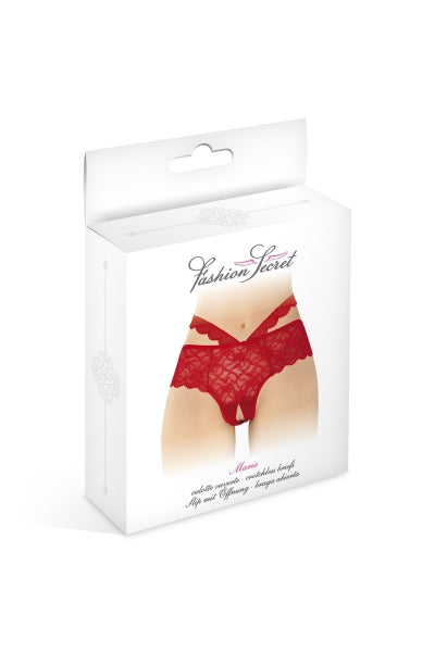 Bragas abiertas rojas Marie - Fashion Secret