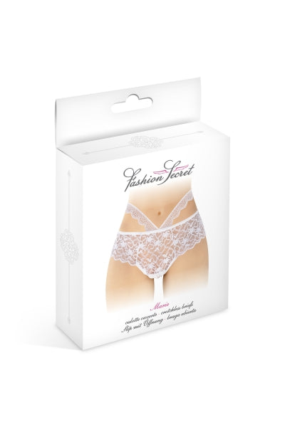 Bragas blancas abiertas Marie - Fashion Secret