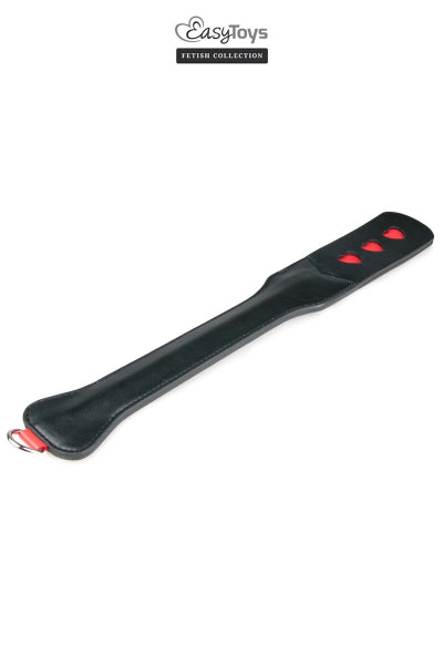 Paleta de cuero con 3 corazones - Easytoys Fetish Collection