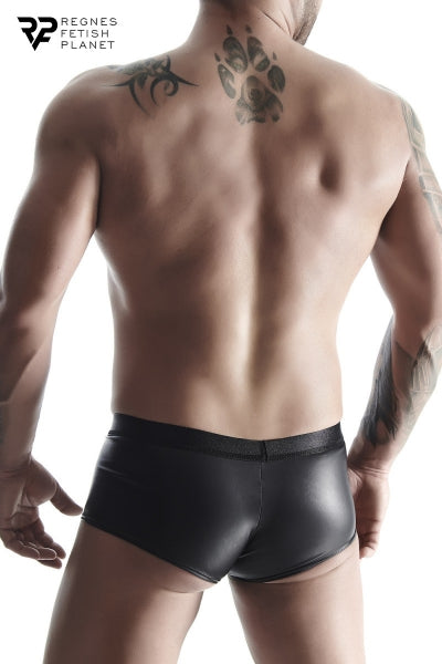 Shorty abierto negro efecto mojado - Riendas