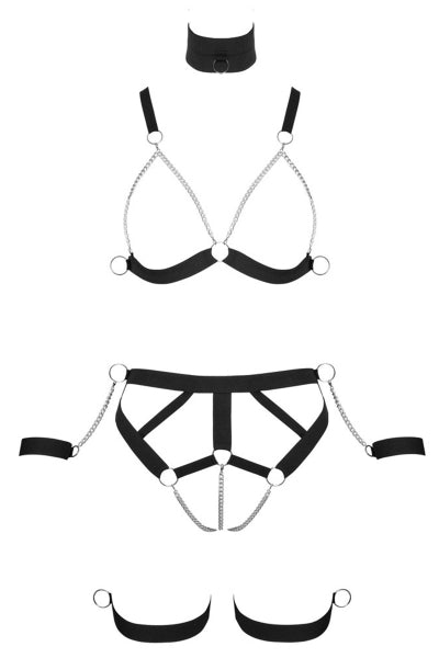 Conjunto arnés Strappy Bikini - Bad Kitty