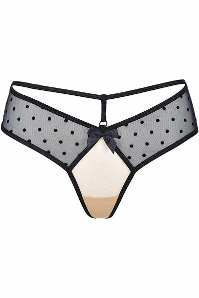 Tanga negro V-9058 - Axami