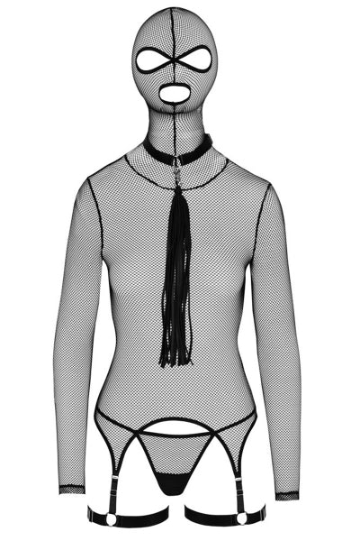 Conjunto de lencería de red y accesorios BDSM - Bad Kitty