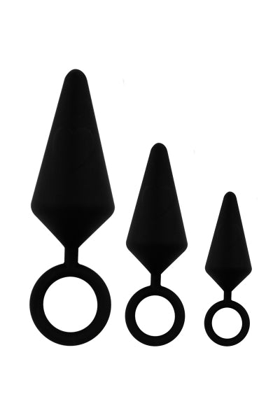 kit d'entrainement anal 3 plugs silicone - Litolu