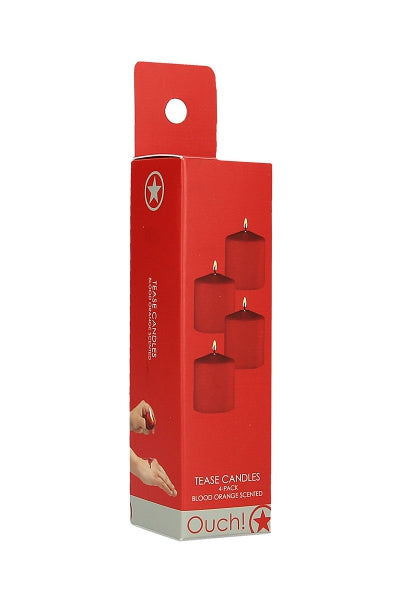 4 velas rojas perfumadas BDSM - ¡Ay!