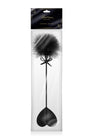 Tapette coeur avec pompon noir - Sweet Caress - Eveil Secret
