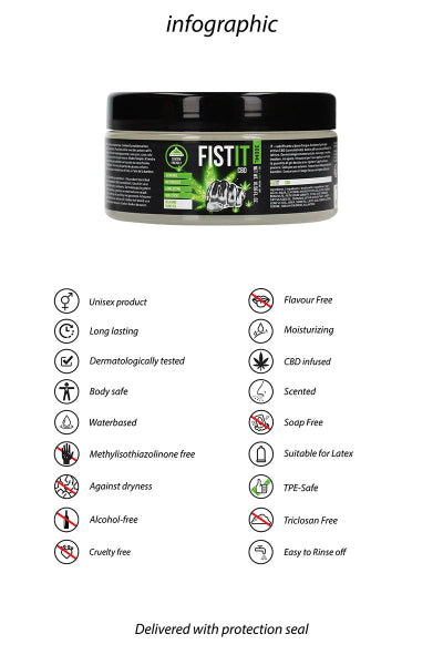 Lubricante CBD Fist It 300ml