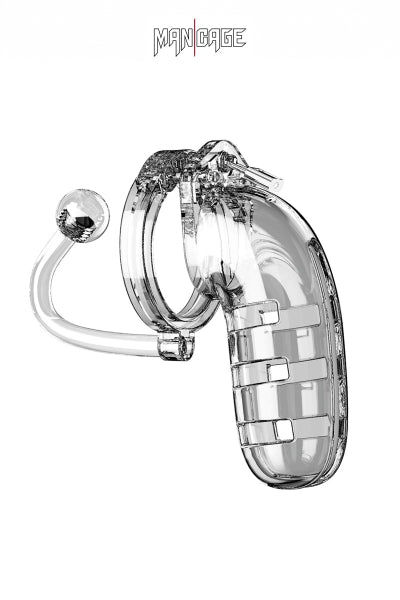 Jaula de castidad de 14 cm con plug - ManCage 12