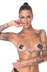 Caches tétons avec chainette de cou - Cotelli Accessoires