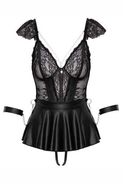 Ensemble 3 pièces lingerie Fetish - Cotelli Bondage