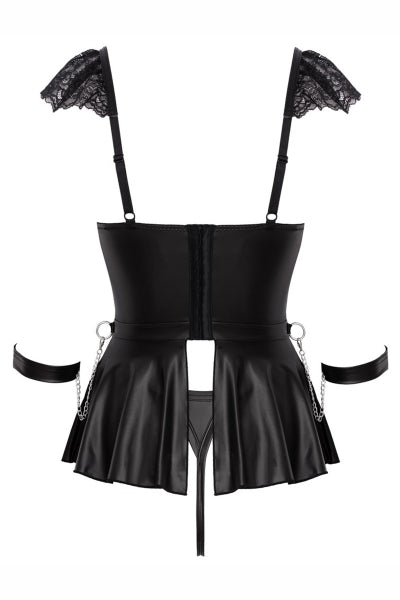 Conjunto de lencería fetiche de 3 piezas - Cotelli Bondage
