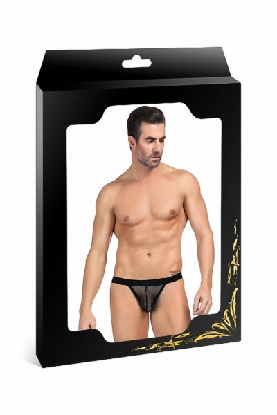 String homme noir résille - Eveil Secret