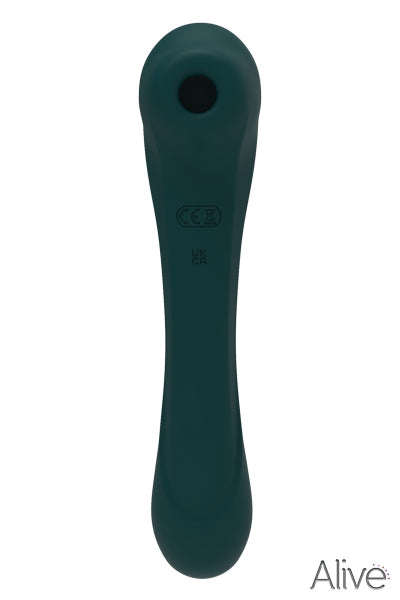Doble estimulador Quiver verde
