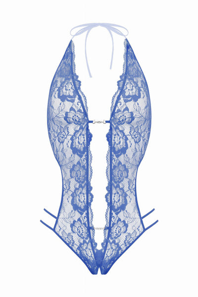 Body string ouvert Renee bleu - Christine