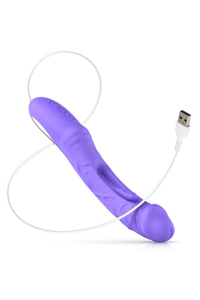 Vibrador con estimulador del punto G Flax - Good Vibes Only