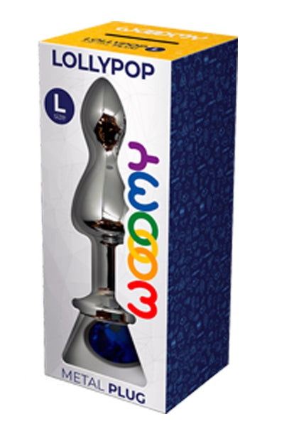 Plug joya Lollypop azul L - Wooomy
