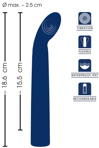 Vibro point G flexible 18,6 x 2,5 cm - Sweet Smile - Eveil Secret