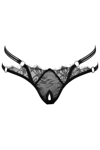 String ouvert Rio noir en dentelle - Cottelli LINGERIE - Eveil Secret