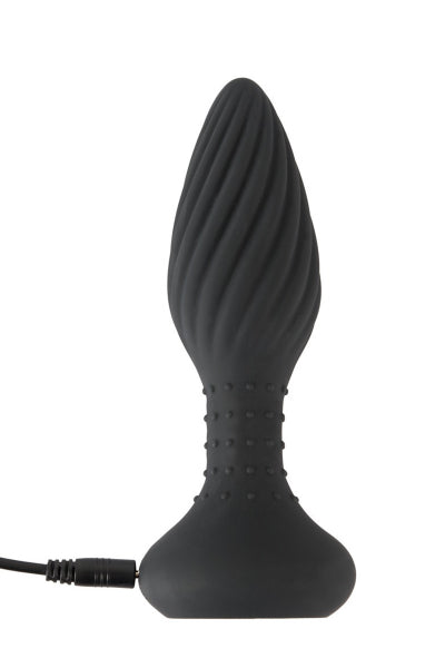 Plug anal vibrant et rotatif télécommandé - Anos - Eveil Secret