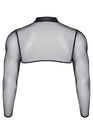 Crop top tulle noir transparent - Regnes