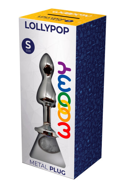 Plug bijou Lollypop transparent S - Wooomy - Eveil Secret