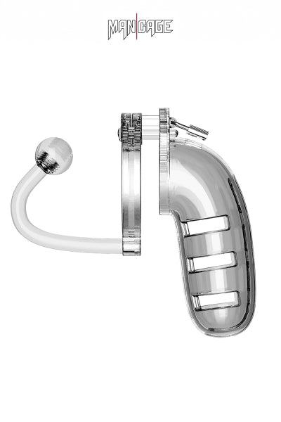 Jaula de castidad de 14 cm con plug - ManCage 12