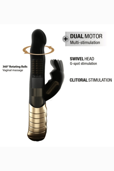 Vibrador recargable Baby Rabbit negro 2.0 - Dorcel