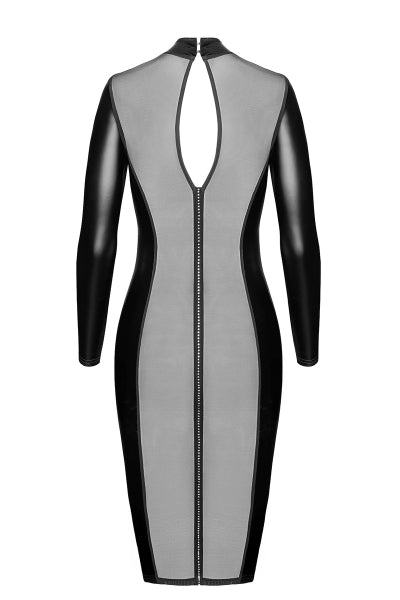 Vestido tubo Crystal F371 - Noir Handmade