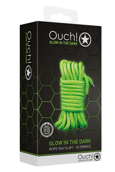 Cuerda de bondage fosforescente 5m - Ouch