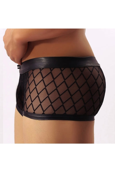 Boxer noir transparent - Eveil Secret