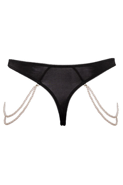 String Rio avec chaines de perles - Cottelli LINGERIE - Eveil Secret