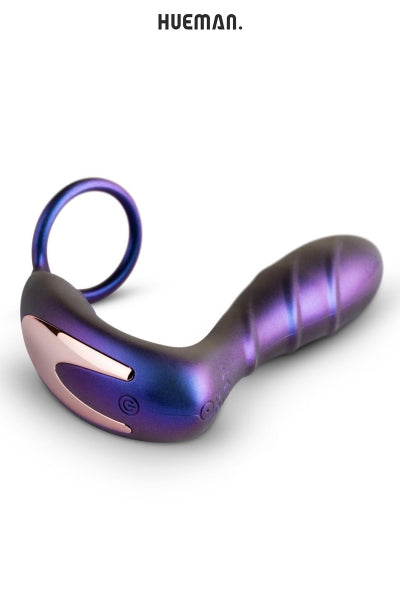 Plug vibrador y cockring Black Hole - Hueman