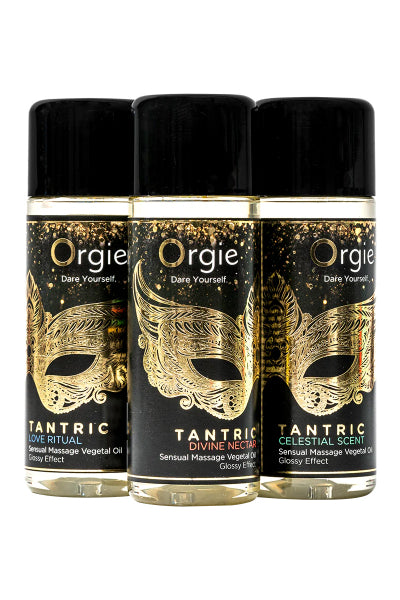 Caja 3 aceites de masaje Sensual Tantric Collection